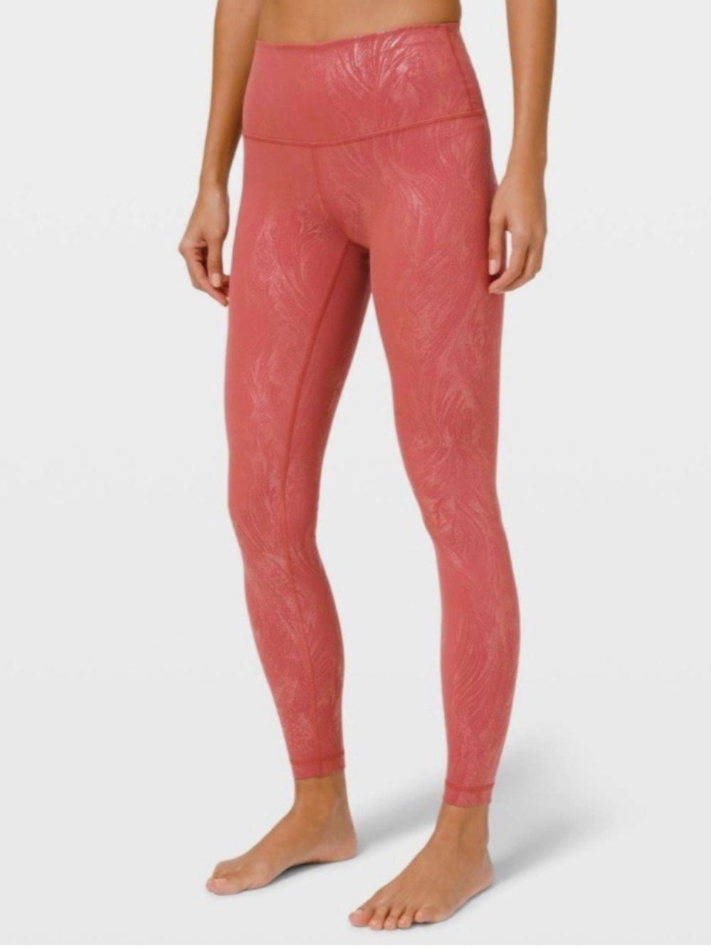 Lululemon Wunder Under High-Rise Tight 28" Shine Acclimatize Soft Cranberry Pink